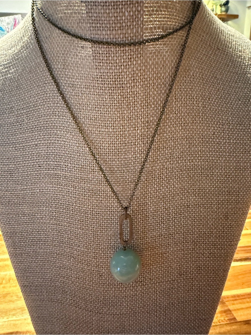 Delicate Green Jade Pendant Necklace - Women Jewelry